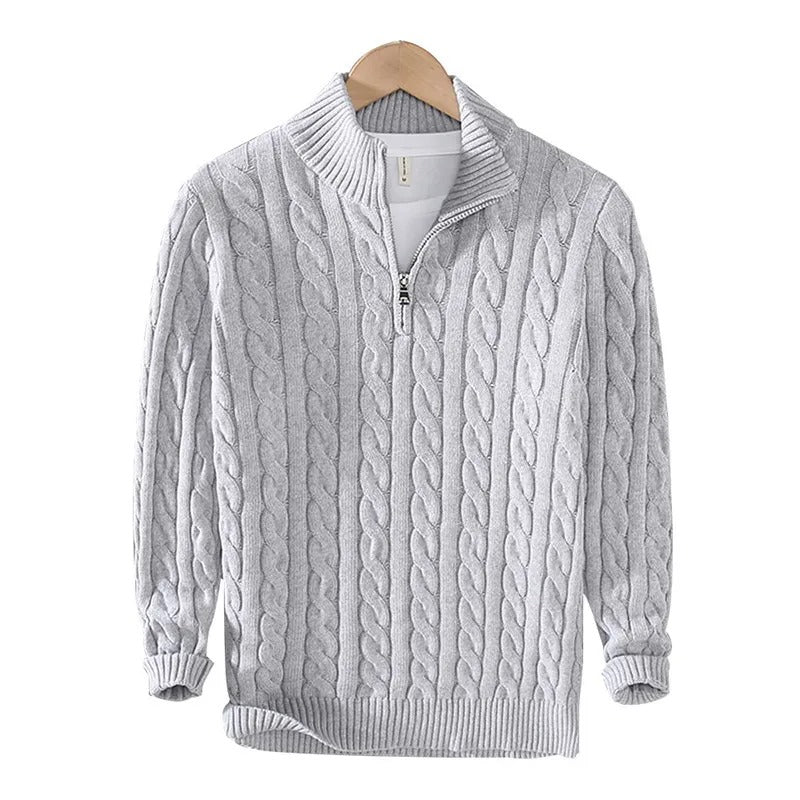 SWITZERLAND ZIPPER SWEATER PULLOVER