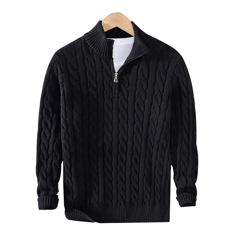 SWITZERLAND ZIPPER SWEATER PULLOVER