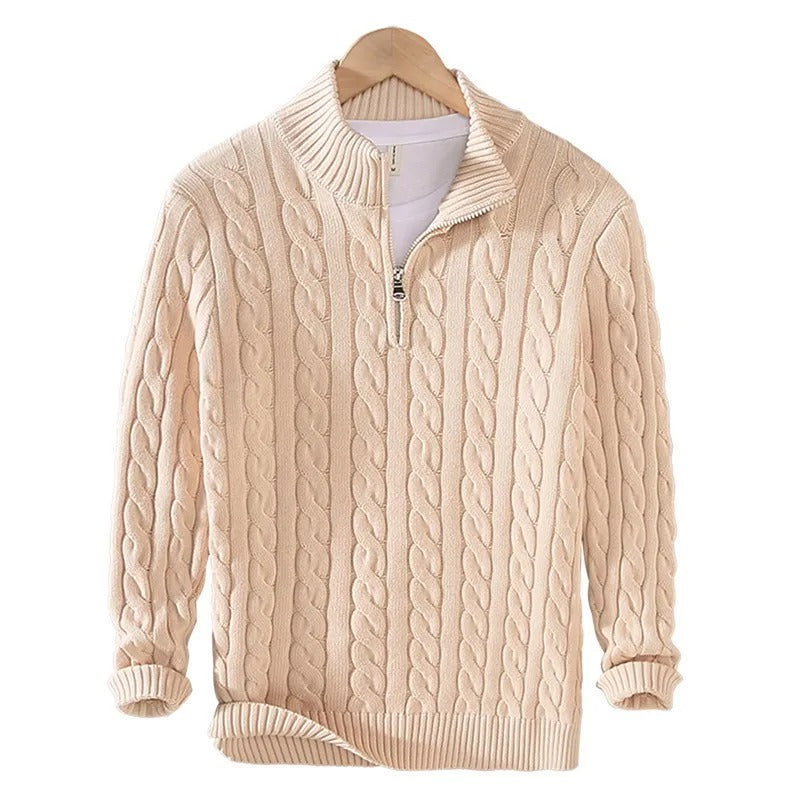 SWITZERLAND ZIPPER SWEATER PULLOVER