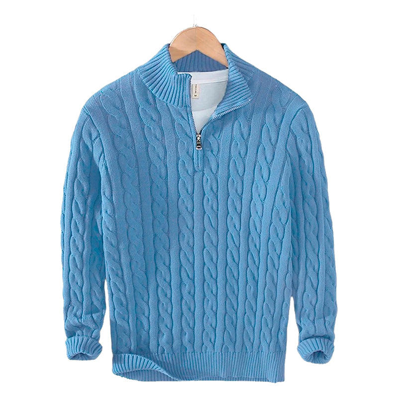 SWITZERLAND ZIPPER SWEATER PULLOVER