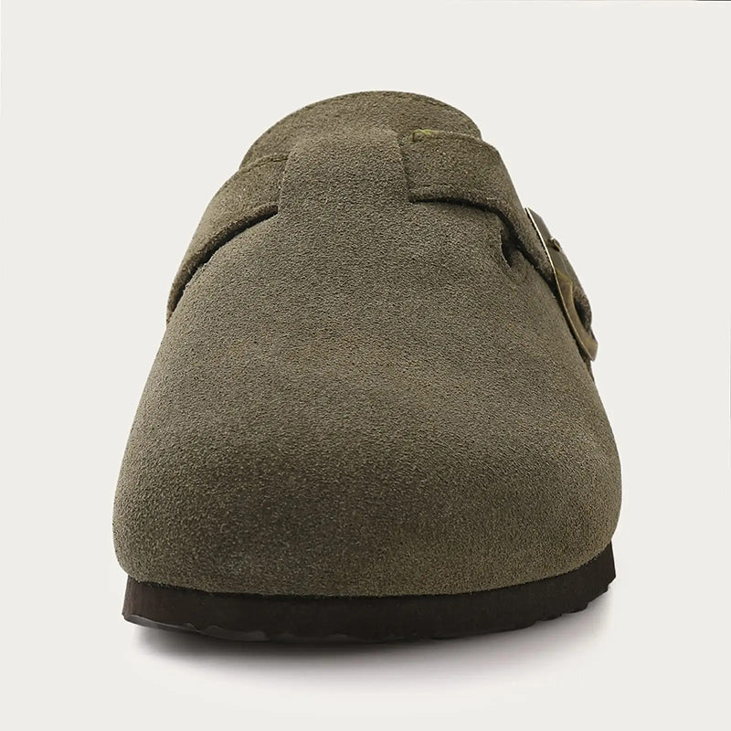 LISBON SUEDE CLOGS